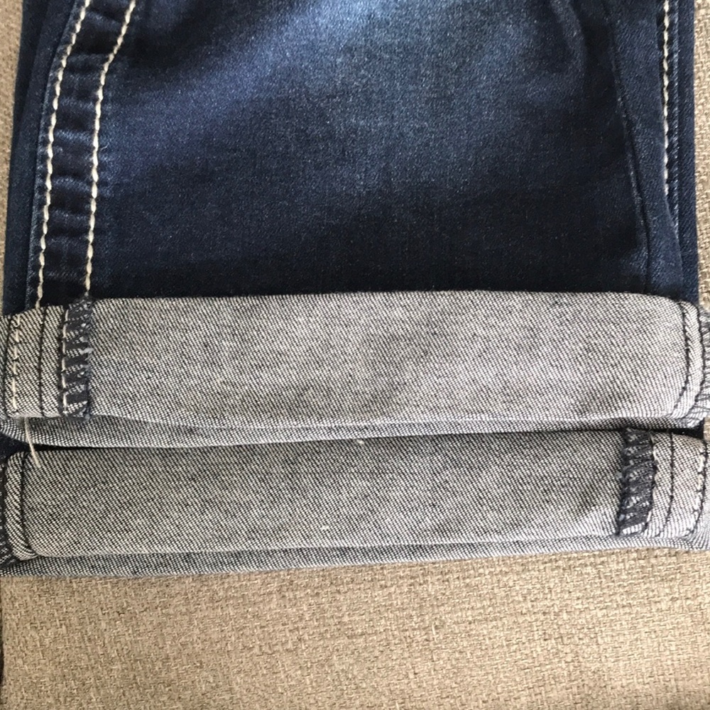 Blue Mid Rise Capris - Picture 7 of 9